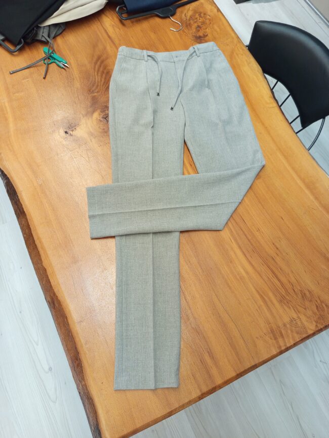 Bağcıklı Bel Erkek Pantolonu Bej - Görsel 6