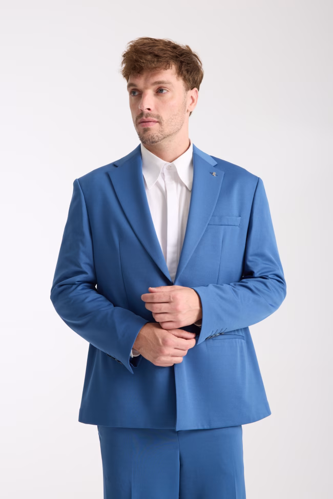 Oversize Takım Elbise Mavi Renk - Görsel 7