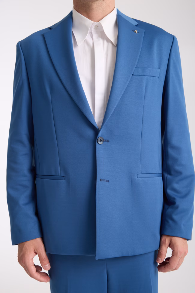 Oversize Takım Elbise Mavi Renk - Görsel 9